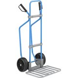 eurokraft pro voziček za prevoz vreč z drsnimi sanmi, modre barve, nakladalna površina za pakete šxg 430 x 450 mm, pocinkana izvedba, kolesa iz polne Cene