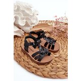 Kesi Children's sandals with hook-and-loop fastening, Venikoria Black Cijene