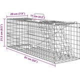  Zamka za životinje Antracit 61 x 20 x 21,5 cm Čelik | shoptok.hr