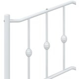  Metalno uzglavlje bijelo 100 cm | shoptok.hr