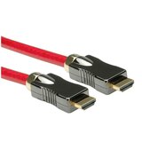Roline HDMI priključni kabel 1.00 m 11.04.5901 dvostruko zaštićen, Ultra HD (8K) crvena [1x muški konektor HDMI - 1x muš | Eponuda.ba