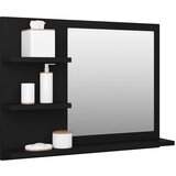 vidaXL Kupaonsko ogledalo crno 60 x 10,5 x 45 cm od iverice | shoptok.hr