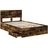  Okvir za krevet s ladicama Dimljeni hrast 120 x 190 cm - Dimljeni hrast 120 x 190 cm | shoptok.hr