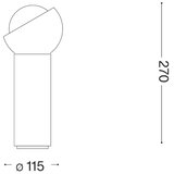 Ideal Lux - LED stona lampa BLOOM 1xG9/3W/230V zlatna/zadimljeno bež | Eponuda.com