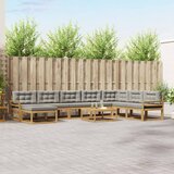  Set vanjskih sofa 9 kom. Bijela i svjetlosiva | shoptok.hr