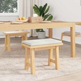  Jastučić za klupu Umjetna koža Bijela Dubina 35 cm | shoptok.hr