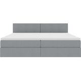  Krevet s madracem i skladištem Svijetlo siva 200 x 200 cm | Shoptok.si