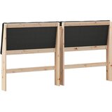  Tapecirani uzglavlje Crna 200 cm Čvrsto borovo drvo | shoptok.hr