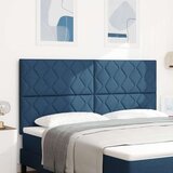 vidaXL Naslon za glavo Oblikovanje diamantnih blokov Modra 180 cm Poliester, (22083821) | Shoptok.si