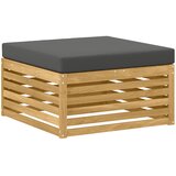  Set vanjskih sofa 9 kom. Bijela i antracit Čvrsto drvo akacije | shoptok.hr