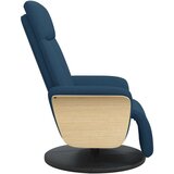  Naslonjač od tkanine s osloncem za noge plavi | shoptok.hr