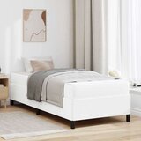  Posteljni okvir z vzmetnico Bela 80 x 200 cm Umetna koža | Shoptok.si