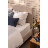 Bonami Selection Bež tapecirani bračni krevet s madracem/letvičastom podnicom 180x200 cm Noira Slim - | shoptok.hr