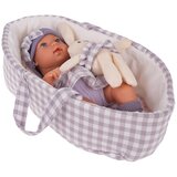 BEBA lutka za igru sa dodacima - Lovely Baby - ljubičasto/siva | Shoptok.si