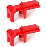 Venisymlis 2-Paketna Ključavnica Krogličnega Ventila, Ključavnica, Premer 1/2" - 2-1/2", Rdeča, (22124843) | Shoptok.si