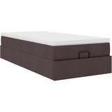  Otomanski okvir kreveta s madraca tamnosmeđi 80x200cm tkanine | Eponuda.com