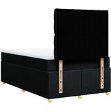 vidaXL Krevet box spring s madracem crni 120 x 190 cm od tkanine | shoptok.hr