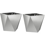  Sadilica 2 pcs Srebrno 30 x 30 x 30 cm Cinkani čelik | Eponuda.ba