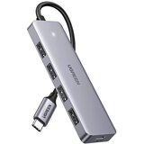 Ugreen USB C HUB 4-portni razdelilnik USB 3.2 Gen 1 s polnilnim priključkom USB-C v sivi barvi (CM219 70336), (21980883) Cene