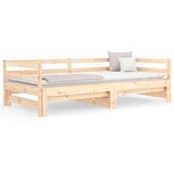  Izvlečna dnevna postelja 2x(90x190) cm trdna borovina, (20725325) | Shoptok.si