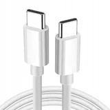 ZC-21 USB-C na USB-C kabel 60 W Power Delivery QC 3.0 2 m bel, prenos podatkov, ojačani priključki, (5000195812)