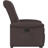  Naslonjač na podizanje tamnosmeđi od tkanine | shoptok.hr