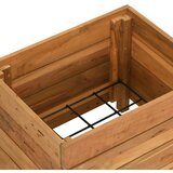  Povišena gredica 50 x 40 x 38 cm reciklirana tikovina i čelik | Eponuda.com