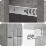  Noćni ormarić za montažu na zid Betonska siva 33 x 34,5 x 40 cm | Eponuda.com