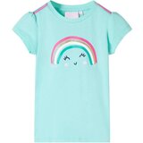  Dječja majica svijetla boja mente 116 | shoptok.hr