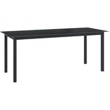 In vrtni stol crni 190 x 90 x 74 cm od aluminija i stakla Cijene
