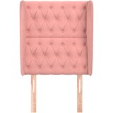  Uzglavlje s ušima ružičasto 83 x 23 x 118/128 cm baršunasto | shoptok.hr