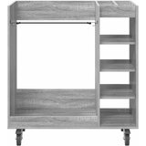 Golf ormar s kotačem Jednobojno Siva Sonoma 90 x 45 x 98 cm | shoptok.hr