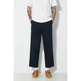 Fred Perry Pamučne hlače Straight Leg Twill Trouser boja: tamno plava, chinos kroj, T6530.608