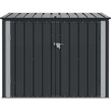  Škatla za shranjevanje v vrtu Črna 151,5 x 82 x 110,5 cm Jeklo, (5000143543) | Shoptok.si