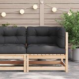  Kutna vrtna sofa od masivne borovine s jastucima | shoptok.hr