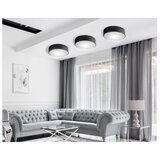 Toolight stropna svjetiljka plafon 30cm okrugla crna app640-2c | shoptok.hr