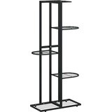  Stalak za cvijeće s 5 razina 43 x 22 x 98 cm crni metalni | shoptok.hr