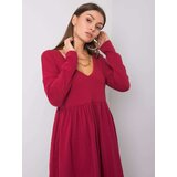 RUE PARIS Dress-RV-SK-6008.19X-burgundy | Shoptok.si