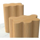 Bessagi Home Jedilna Miza Elenya, Bela, Barva Hrasta, 200x100cm | Shoptok.si