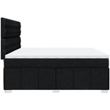  Krevet s oprugama i madracem crni 200x200 cm od tkanine | shoptok.hr
