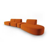 Milo Casa Žametna sedežna garnitura v barvi terakote desni kot 428 cm Paolo – | Shoptok.si