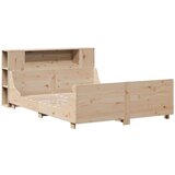 vidaXL Posteljni okvir brez vzmetnice 160x200 cm trdna borovina | Shoptok.si
