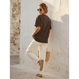 Sinsay Pamučna majica s izvezenim tekstom "Macchiato" | shoptok.hr