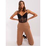 Och Bella Trousers-TW-SP-OB055.45-light brown | Shoptok.si