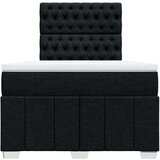  Krevet s oprugama i madracem crni 120 x 200cm od tkanine | shoptok.hr