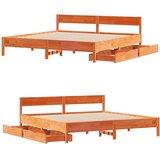 vidaXL Okvir kreveta bez madraca voštano smeđi 180x200 cm od borovine | shoptok.hr