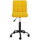  Okretna uredska stolica boja senfa baršunasta | shoptok.hr