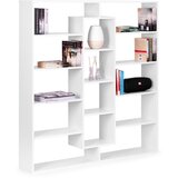 Moderna stojeća polica za knjige 14 polica bijela ModernHome | shoptok.hr