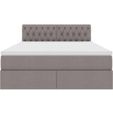  Krevet s madracem i skladištem Sivo-smeđa 140 x 190 cm | shoptok.hr