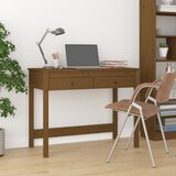 vidaXL Radni stol s ladicama boja meda 100x50x78 cm masivna borovina Cijene
